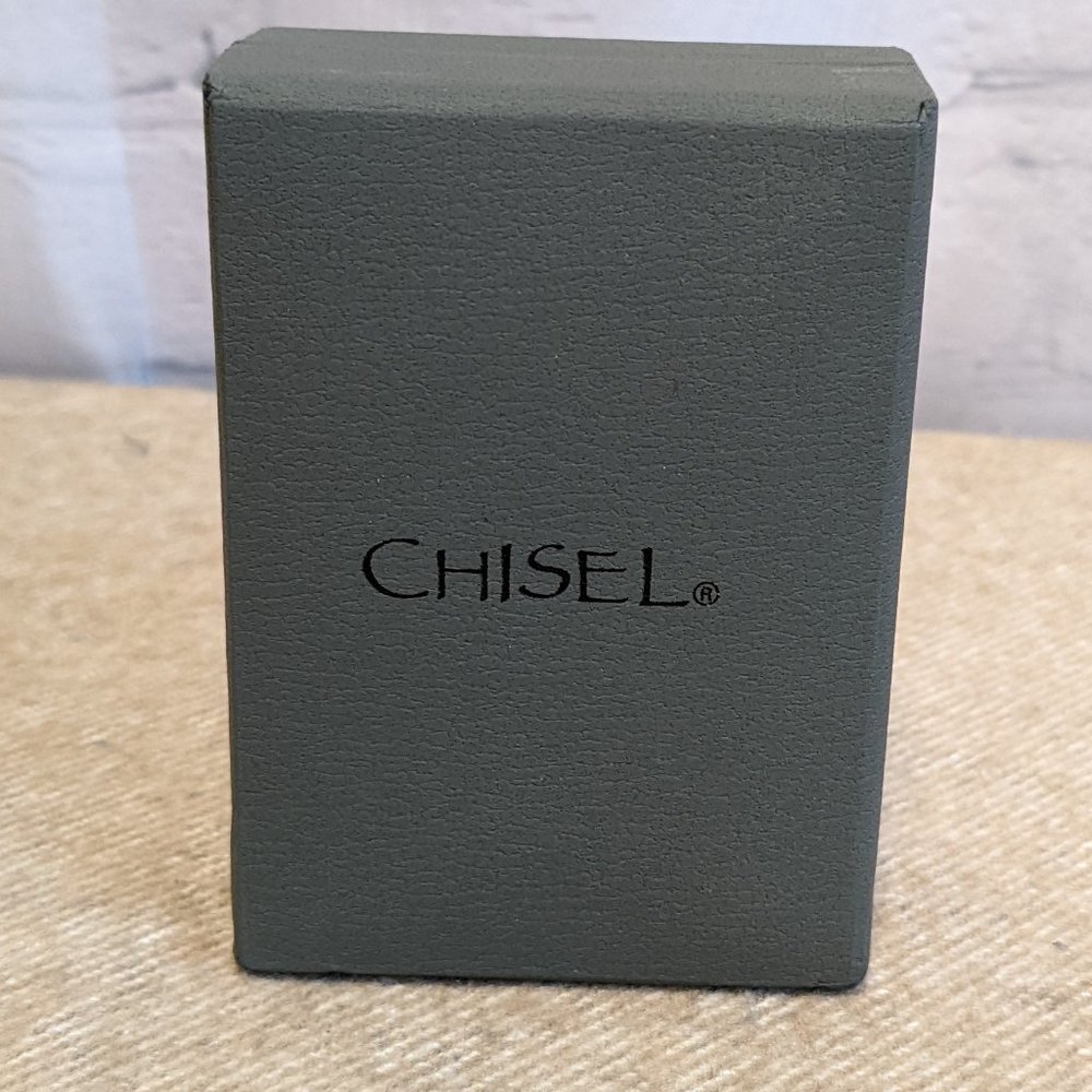 Chisel Men's Stainless Steel Diamond-Accent Cross Pendant Necklace- NIB